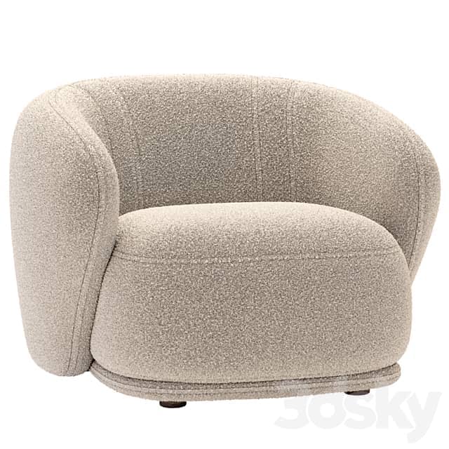 Armchair Rene By Meridiani 3D Models
