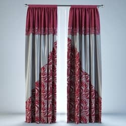 Curtain with pattern 