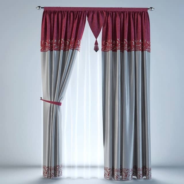 Curtain with pattern
