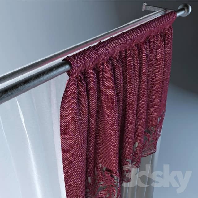 Curtain with pattern