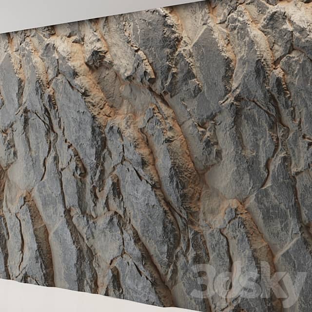 Rock cliff wall 63 3D Models