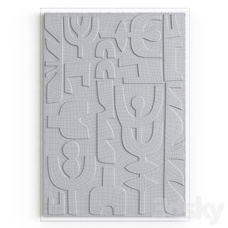 Corrugated paper wall decor Urbino, La Redoute