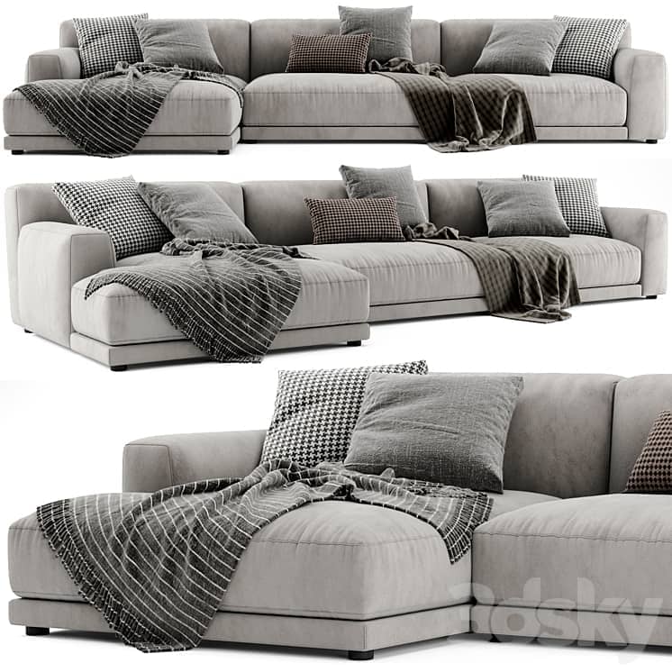 Poliform Paris Seoul Chaise Longue Sofa 02