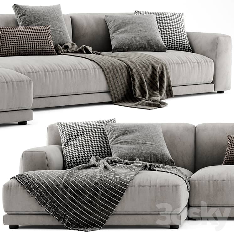 Poliform Paris Seoul Chaise Longue Sofa 02