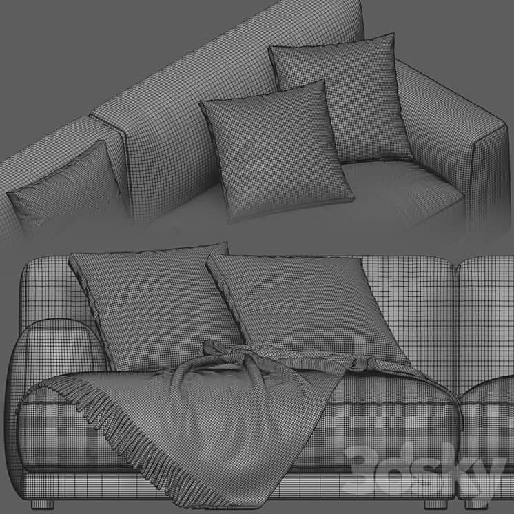Poliform Paris Seoul Chaise Longue Sofa 02