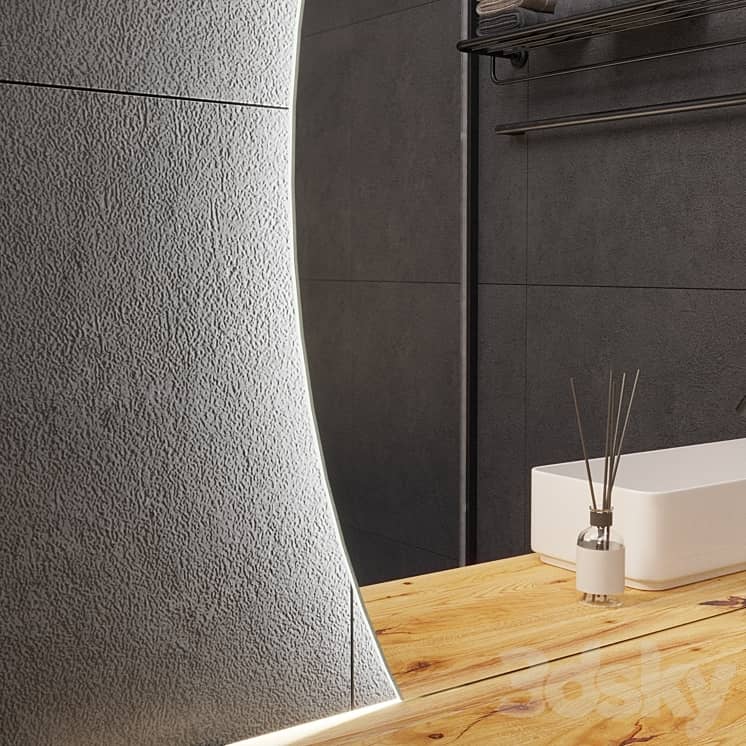 Large round truncated mirror for the console Mideon "Elite" OM