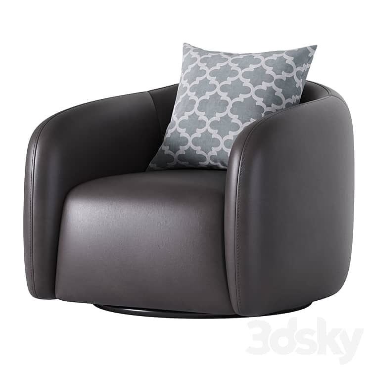 Fresno Leather Swivel Chair