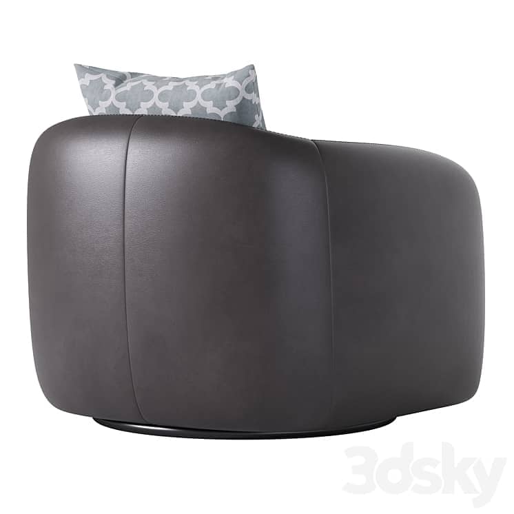 Fresno Leather Swivel Chair