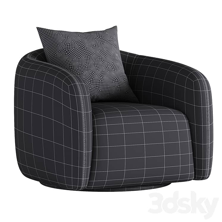 Fresno Leather Swivel Chair