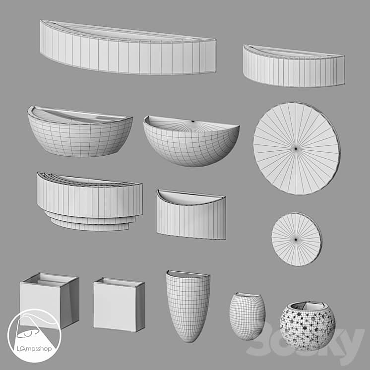 LampsShop.com B4464 B4472 Wall Lights