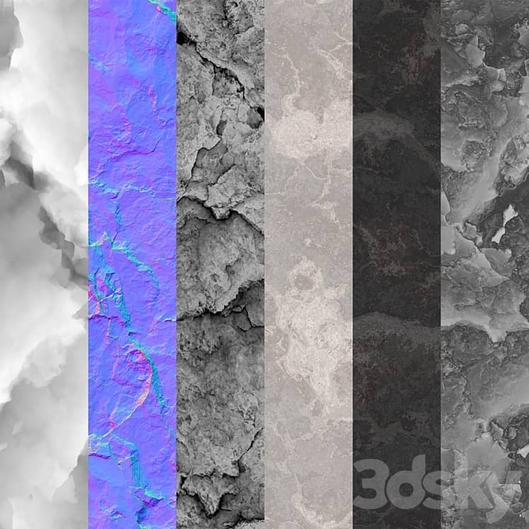 Rock cliff wall №45