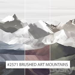 Creativille | wallpapers | 2571 Brushed Art Mountains 