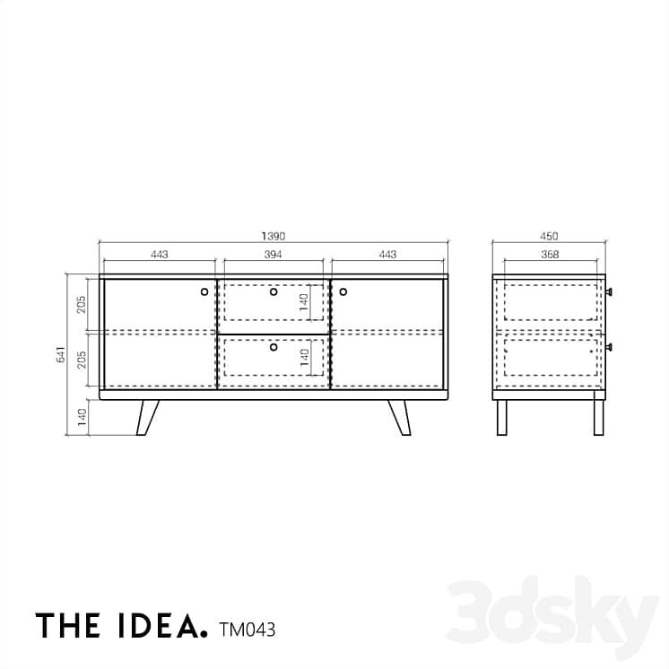 OM THE IDEA TV stand THIMON 043