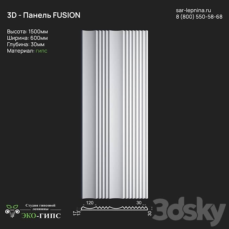 Gypsum 3D panel FUSION