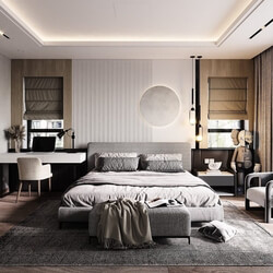  3D Bedroom Interior by Huyen Dang 