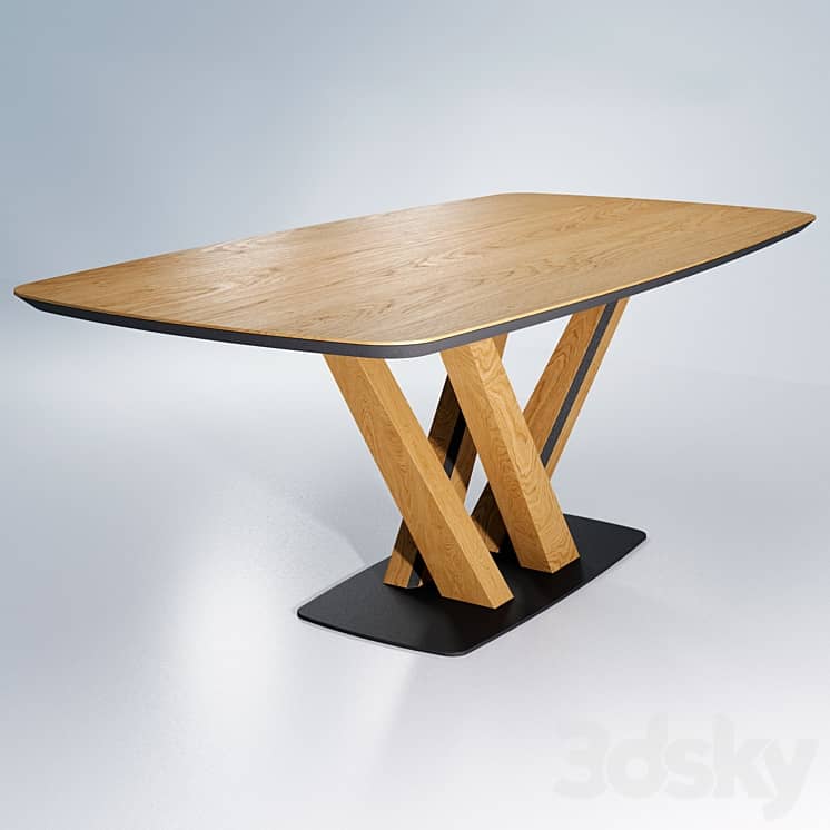 RAY. Dining table manufactured by Tohma.