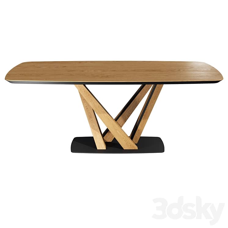 RAY. Dining table manufactured by Tohma.