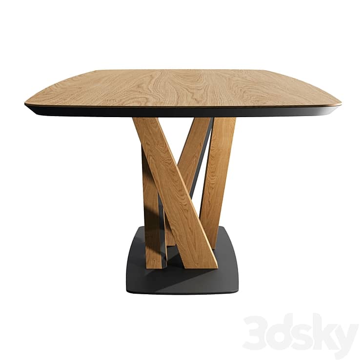 RAY. Dining table manufactured by Tohma.