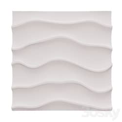 OM Gypsum 3d panel "Ether" 
