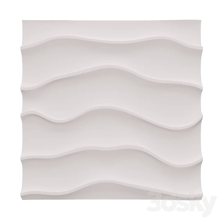 OM Gypsum 3d panel "Ether"