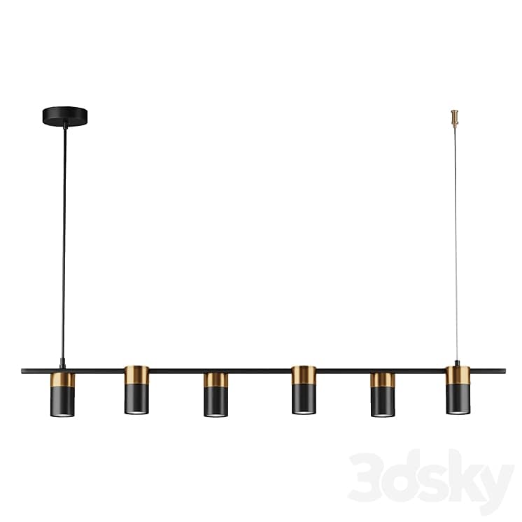 OM Pendant chandelier Indigo Liberta 11014/6P Black