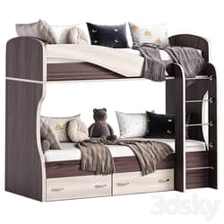 Bunk bed Wenge Milk Oak 