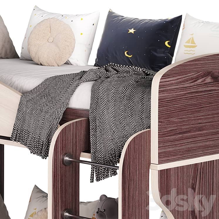 Bunk bed Wenge Milk Oak