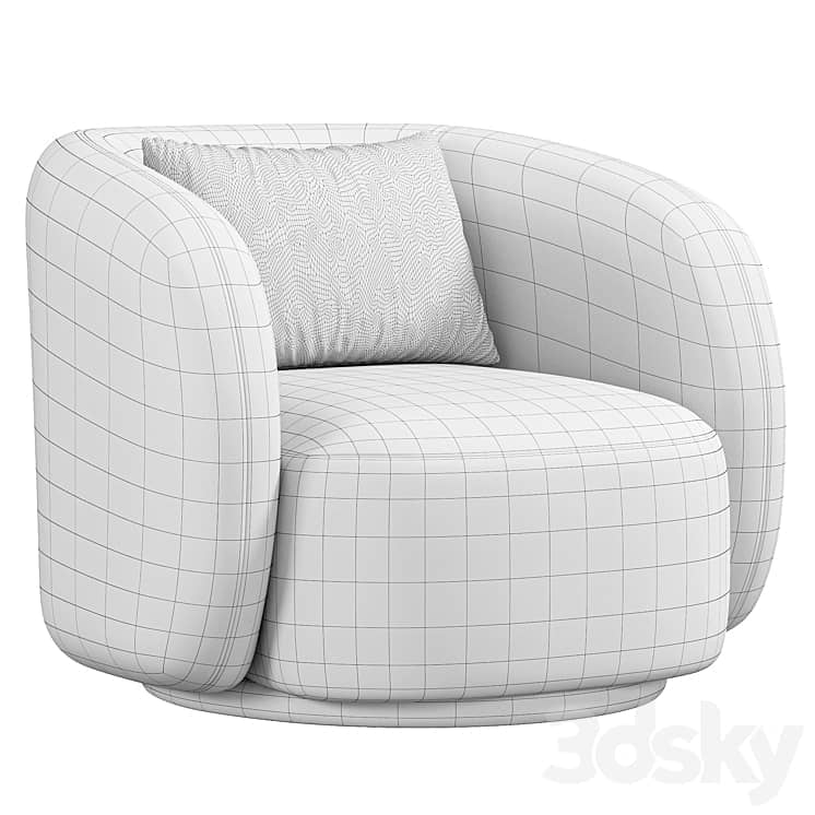 Poole Swivel Lounge Chair By Poly Bark