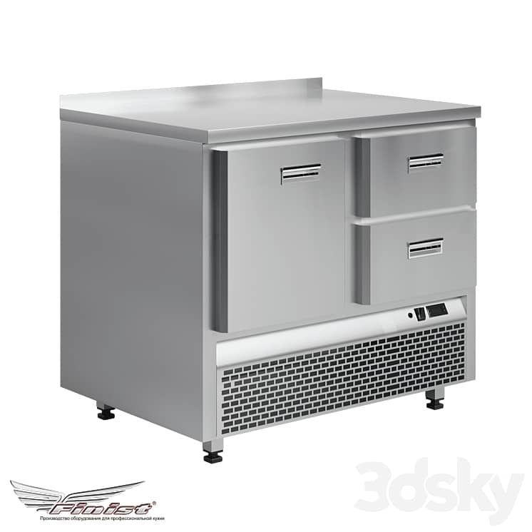 Refrigerator with bottom unit, 1 door and 2 drawers from Finist