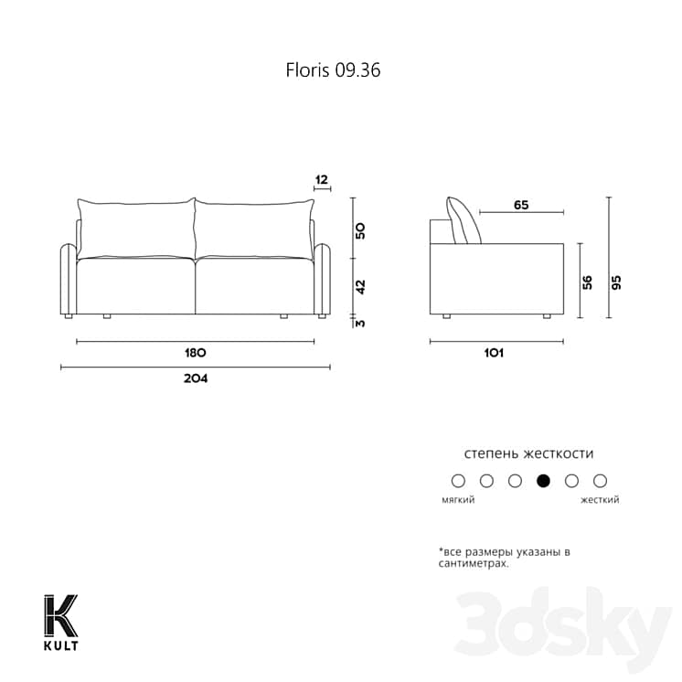 OM KULT HOME sofa Floris 09.36