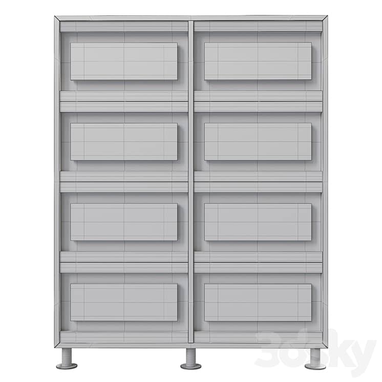 OM Partition wall EcoWood with backlight