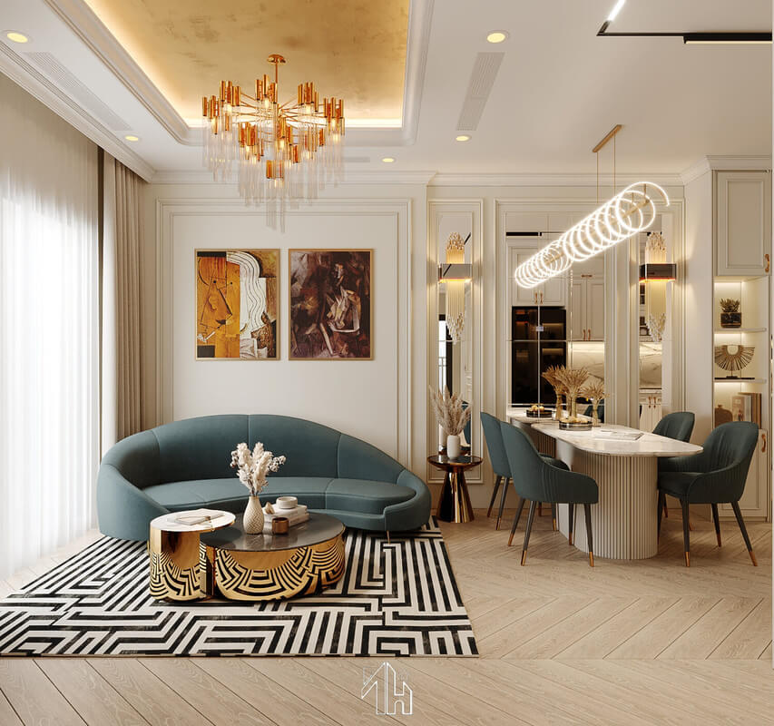  Interior Living Room- Kitchen by Thang Thach That