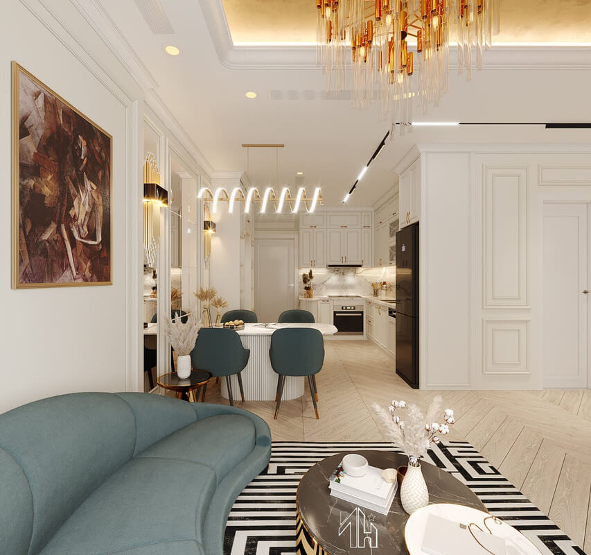 Interior Living Room- Kitchen by Thang Thach That