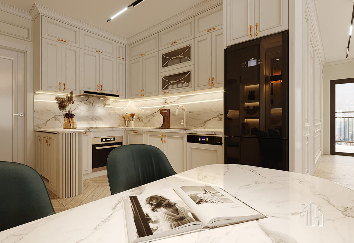  Interior Living Room- Kitchen by Thang Thach That