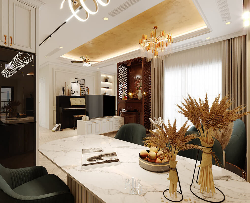  Interior Living Room- Kitchen by Thang Thach That