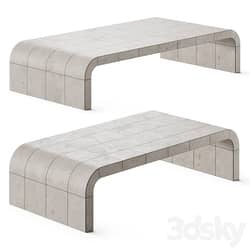 Restoration Hardware Lucien Parchment Coffee Tables 
