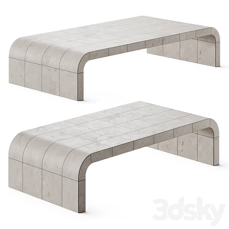 Restoration Hardware Lucien Parchment Coffee Tables