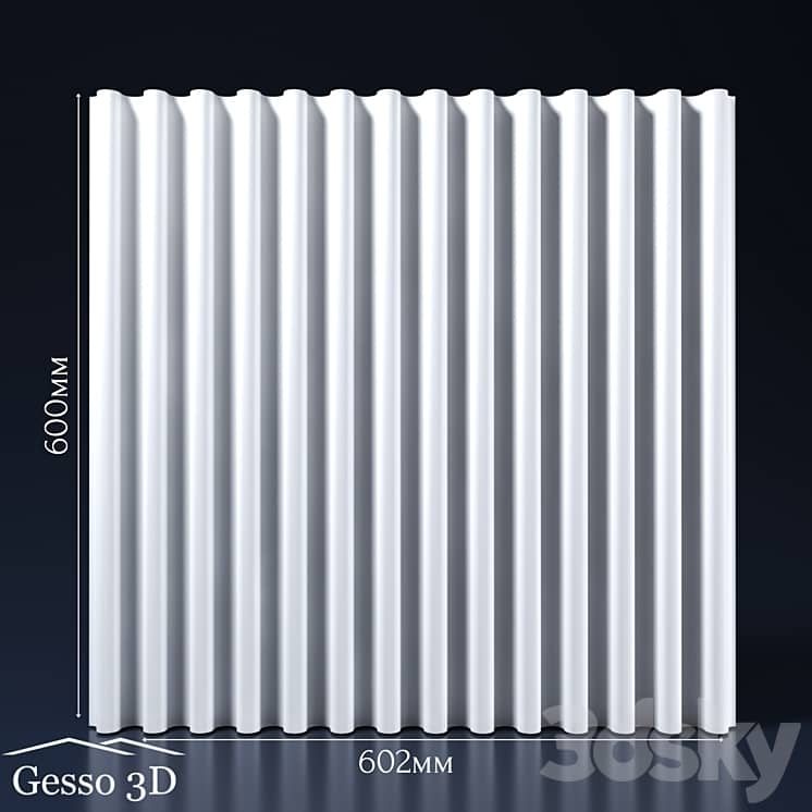 Gypsum 3D panel Manhattan