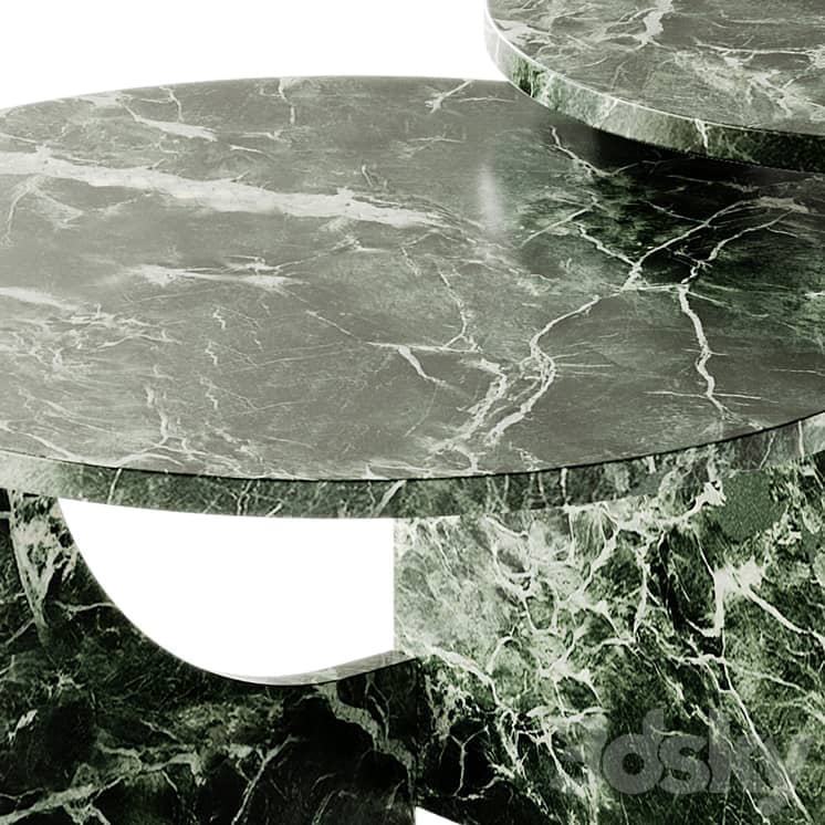 NICOLINE MONDRIAN Round marble coffee table