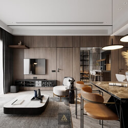9564 3D Interior Scene File 3dsmax Model Livingroom By Pham Dung 