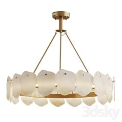 Chandelier Marble Lucretia Marble Round Chandelier 80 cm 