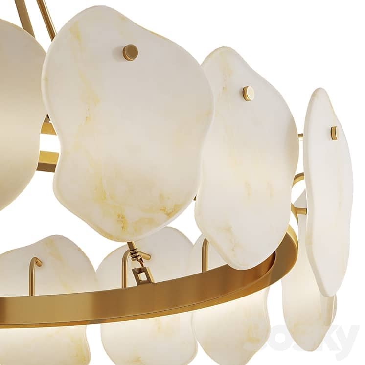 Chandelier Marble Lucretia Marble Round Chandelier 80 cm