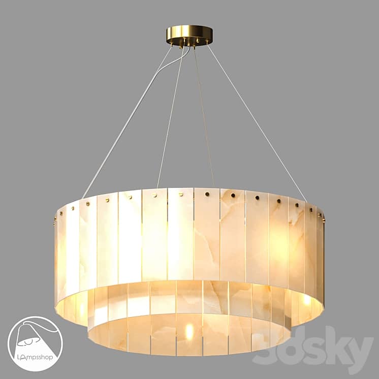 LampsShop.com L1890 Chandelier Light Marble Collection
