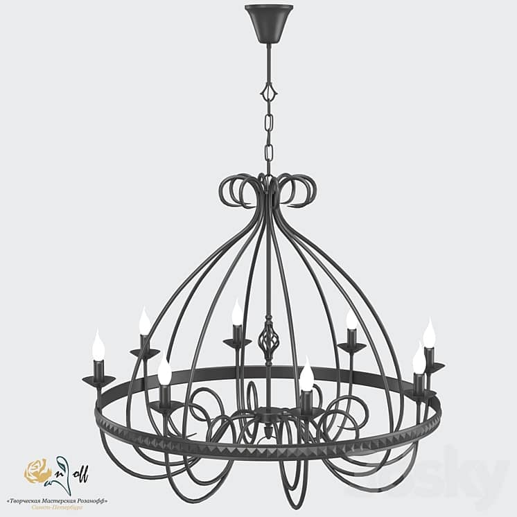 Chandelier RS101/8 "Korrin", 8 xE14 60W D95xH110
