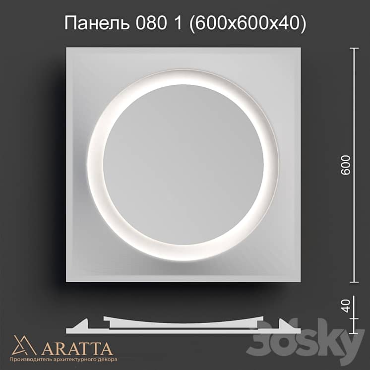 Panel 080 1 (600x600x40)