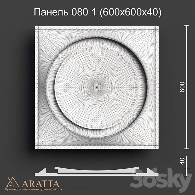 Panel 080 1 (600x600x40)