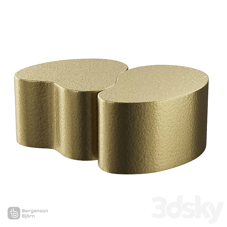 Coffee table Grannis, golden, Bergenson Bjorn