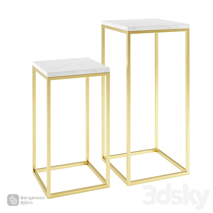 Set of coffee tables Mayen Gold, Bergenson Bjorn