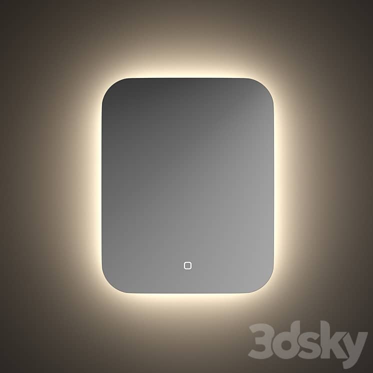 Rectangular mirrors with lighting and touch switch DEFESTO Opti
