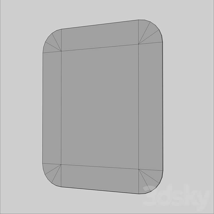 Rectangular mirrors with lighting and touch switch DEFESTO Opti